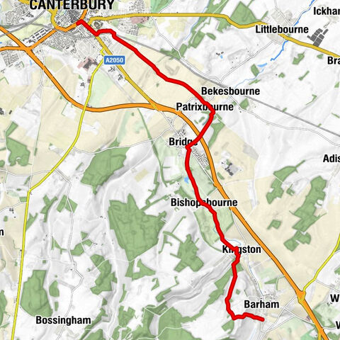 Barham - St. Giles - St Mary the Virgin, Bishopsbourne - Longport