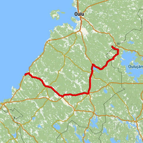 Vaala - Kestilän kirkko - Pulkkilan kirkko - Hiekkasärkät