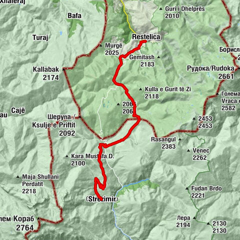 Restelica - Radika pass - Стрезимир