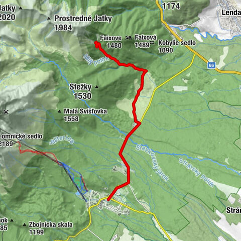 Tatranská Lomnica - Tatranské Matliare - Pod slavkovským jarkom - Plesnivec