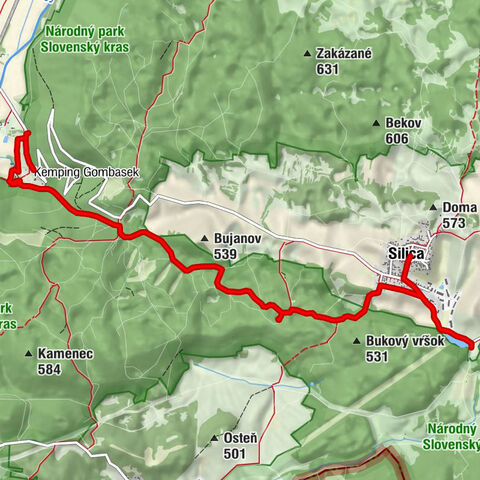 Silica - Kostol povýšenia Svätého kríža - Silická ľadnica - Gombasek