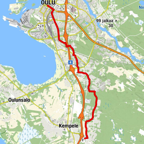 Oulu - Kempele - Vanhatulli