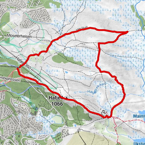 Øyer - Nysætra - Buåsen - Hafjell