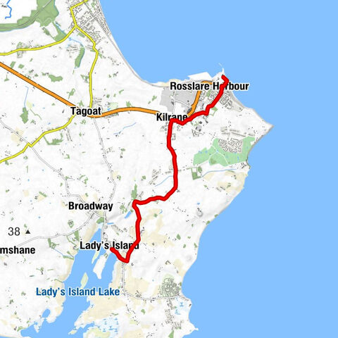 Lady's Island - Kilrane - Rosslare Harbour - Wexford