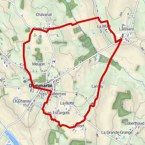Dommartin - Meujon - Croix Ferrod - La Mure