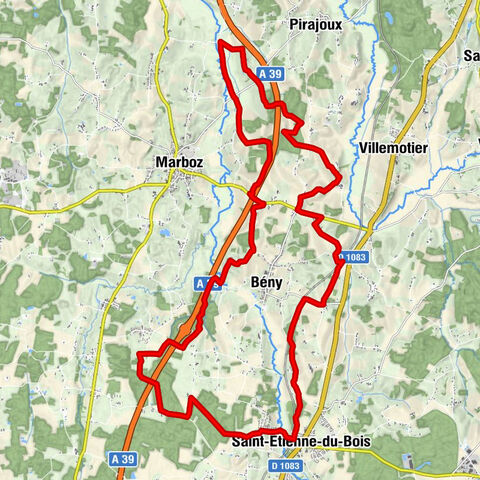 Bény - Les Blancs Pivet - Le Châtelet - Les Grillets