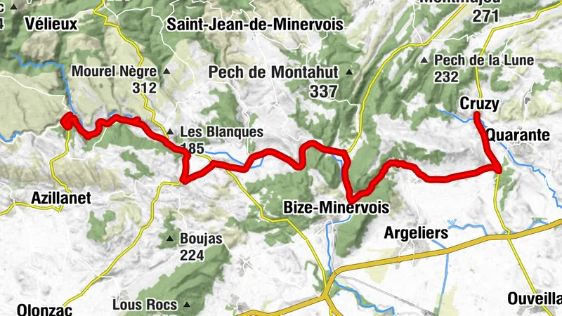 MITTELALTERLICHE ROUTE DURCH DAS WEINBAUGEBIET MINERVOIS