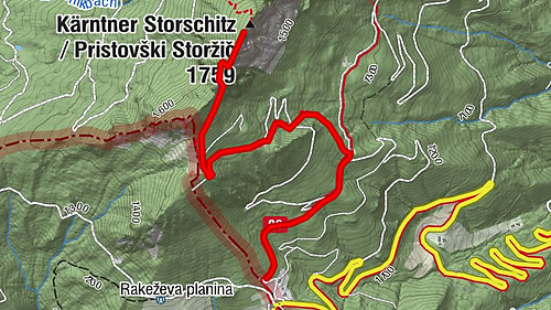 Krainersteig - Kärntner Storschitz