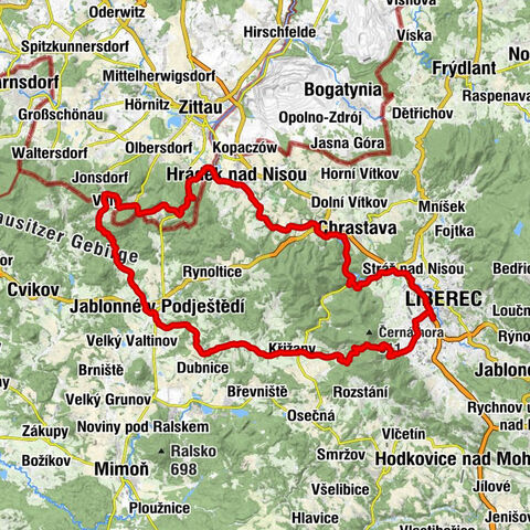Liberec - Kelchstein - Kelchsteinwächter - Doppelkopf