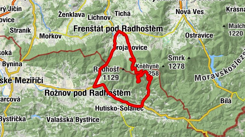 Frenštát pod Radhoštěm - Ráztoka - Pindula