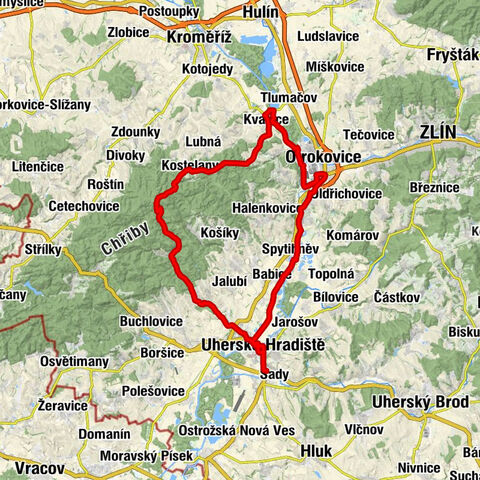 Kunovice - Lesní penzion Bunč - Hnidavec - Kula