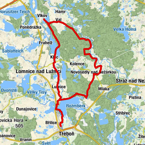 Třeboň - Novosedly nad Nežárkou - Stradinka - kaple sv. Jana Nepomuckého