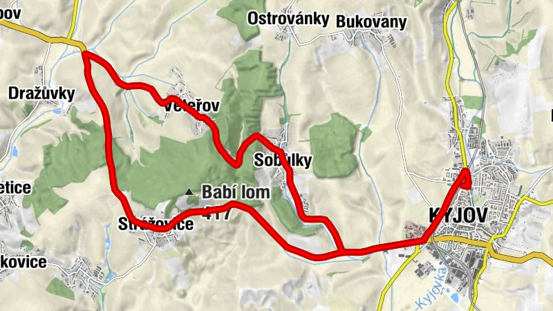 Kyjov - Farmářská chalupa - Nejsvětější Trojice - svatého Cyrila a Metoděje