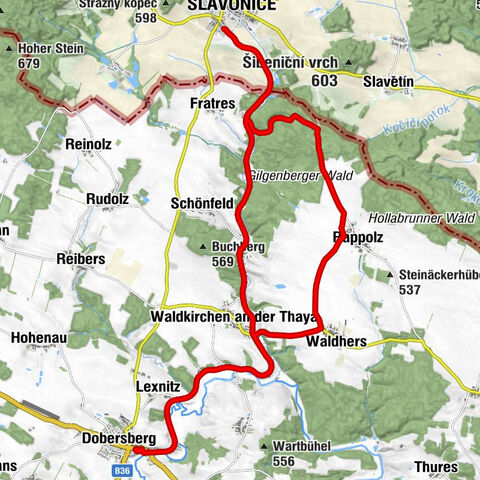 Slavonice - Rappolz - Waldhers