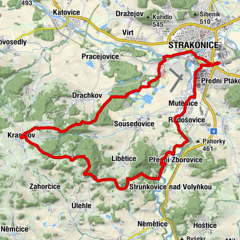 Strakonice - Nádražní restaurace - Kostel sv. Vavřince