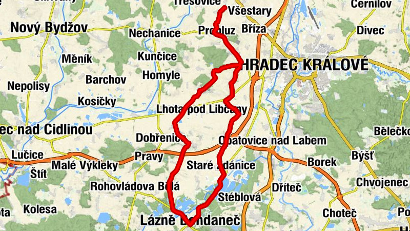 Střezetice - kaple - Lázně Bohdaneč - svatá Maří Magdaléna
