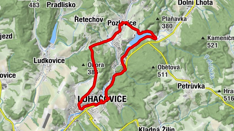 Luhačovice - Restaurace Luha park - Pozlovice