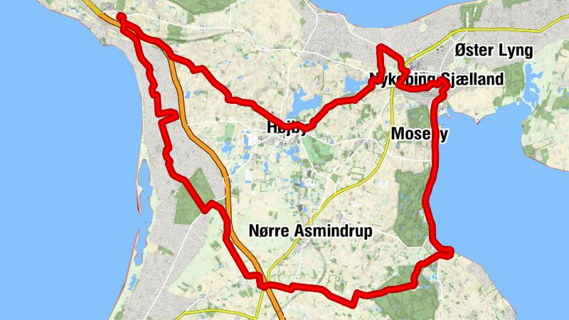 Lumsås - Lumsås Kirke - Tengslemark Lyng - Nykøbing Sjælland Kirke