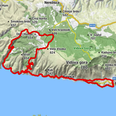 Bol - Konoba Raj - Crkva Blažene Djevice Marije od Uznesenja - Veli kuk