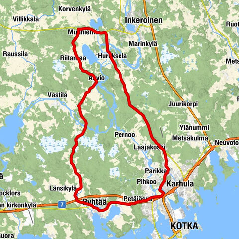 Pyhtää - Huutjärvi - Petäjäsuo - Hakamäki