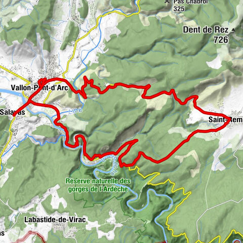 Salavas - La Grotte des Tunnels - Chapelle Saint-Martin - Temple