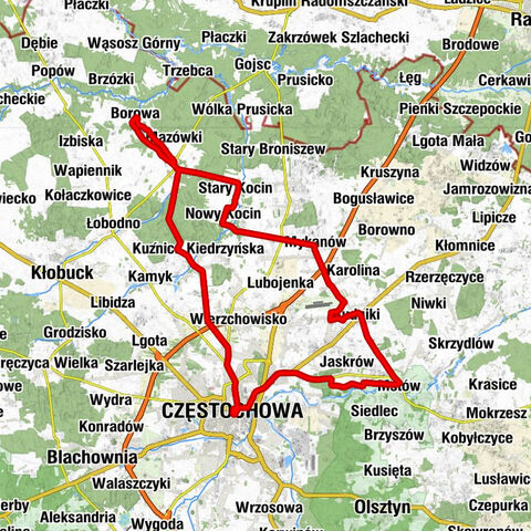 Częstochowa - Oberża na rozdrożu - Kościół pw św. Maksymiliana Kolbe - Kule