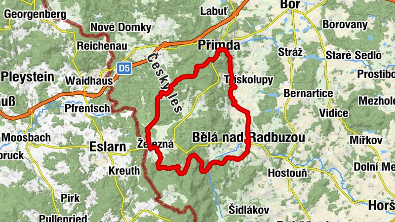 Praha - Přimda - Bělá nad Radbuzou - Panna Maria Sedmibolestná