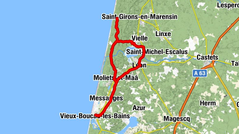 Messanges - La Gare Bistrot - Moliets-et-Maâ - Église Notre-Dame