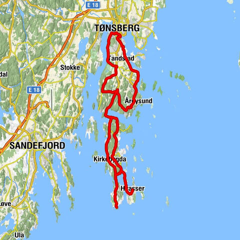 Hvasser - Vetan - Torød kirke - Kleivåsen