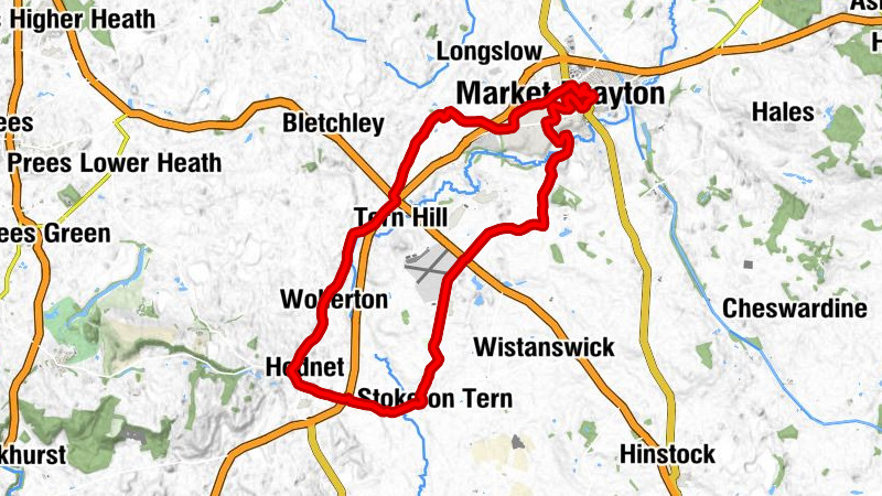 Market Drayton - Sutton - Colehurst