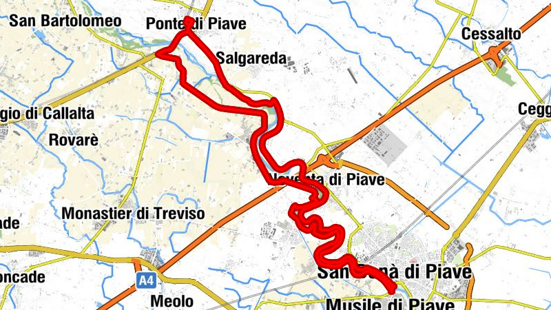 Ponte di Piave - Musile di Piave - San Donà di Piave - Sant'Antonio