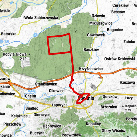 Krakowskie Przedmieście - Kaplica pw. Świętego Maksymiliana Marii Kolbego - Kościół pw. Świętego Mikołaja Biskupa - Kościół pw. Świętego Stanisława Kostki