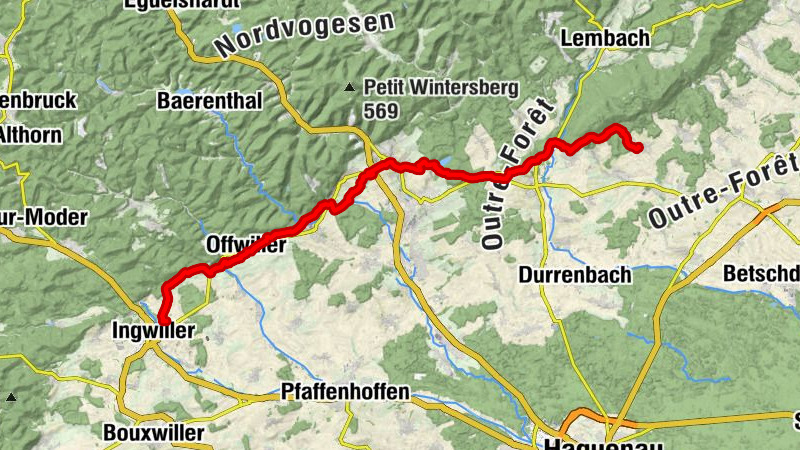 Circuit Alsace Moselle Lampertsloch Ingwiller