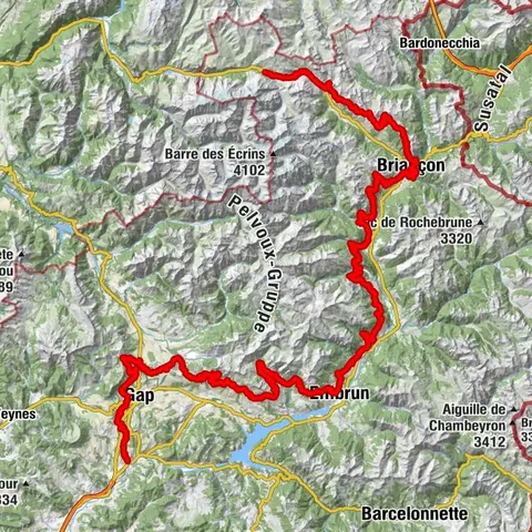 GTHA - Große Durchquerung der Hautes-Alpes mit dem Mountainbike (Balkonstrecke)