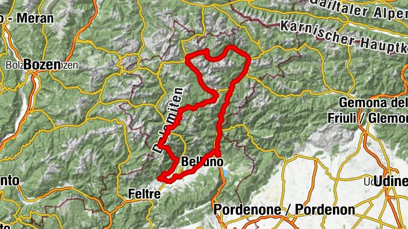 Große Tour der Bellunesischen Dolomiten