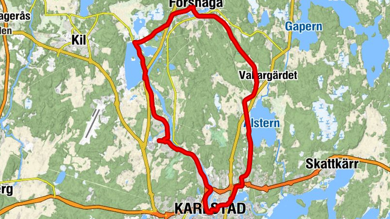 Skårekyrkan - Tingvallakyrkan - Korskyrkan - Kroppkärrskyrkan