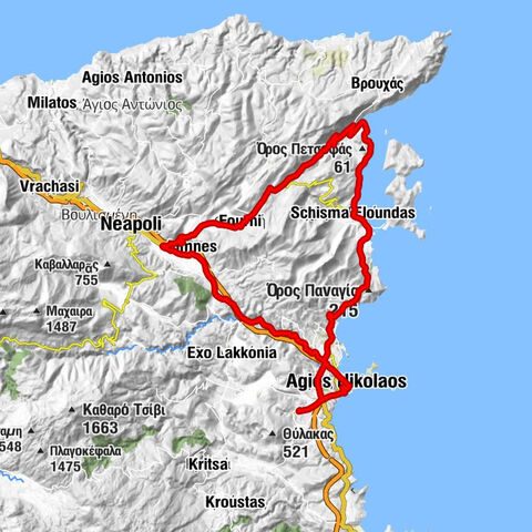 Γλύματα - Σταυρός - Άγιος Νικόλαος - Μεταμόρφωση του Σωτήρος