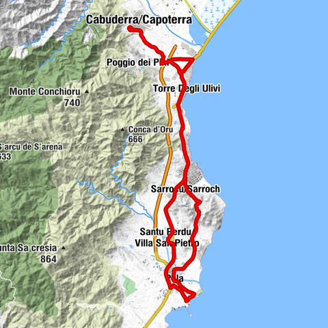 Cabuderra/Capoterra - Rio San Girolamo - Su Spantu - Tako sushi