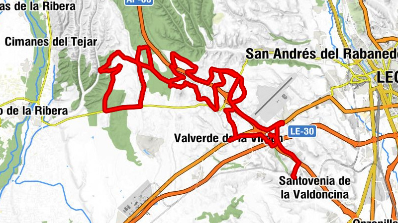 Quintana-Raneros - Valverde de la Virgen - Montejos del Camino - El Pendón