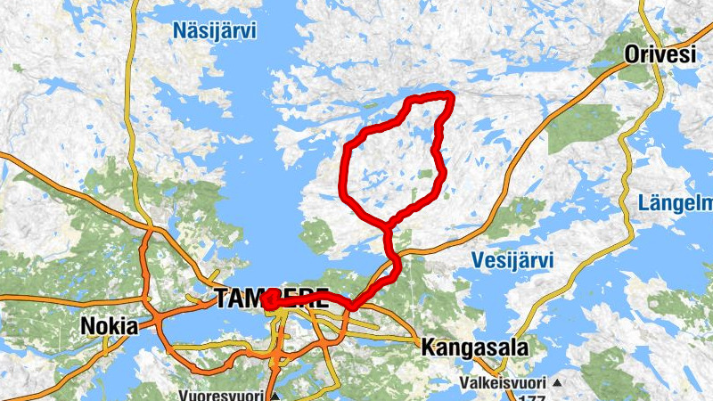 Tuulensuu - Tampere - Maurinkylä - Sorila