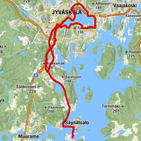 Lehtissaari - Säynätsalo - Ravintola Luotsivene - Jyväskylä