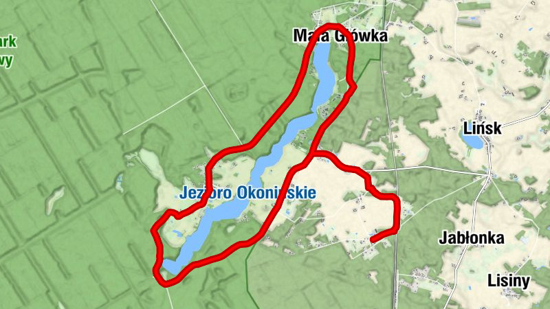 powiat tucholski - Okoniny Nadjeziorne - Mała Główka - Kaplica Św. Huberta