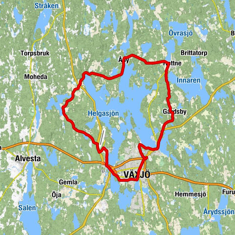 Norremark - Växjö - Dalbostrand - Härlövs kyrka
