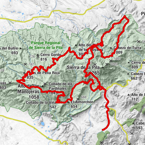 Blanca - El Almorchón - Picos de los Pozos - Fortuna