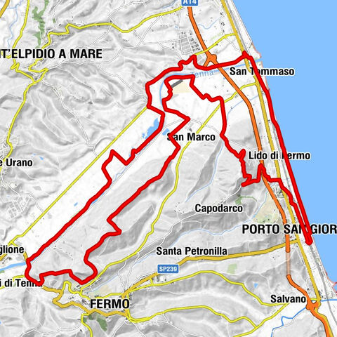 Porto San Giorgio-Fermo - Porto San Giorgio - Monte Marino - Fermo