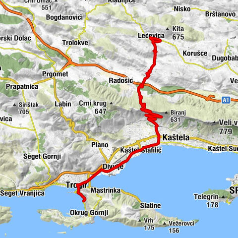 Balan - katedrala svetog Lovre - Planinarska kuća "Česmina" - Planinarski dom Malačka