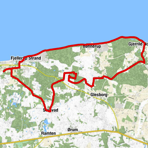 Karlsbakken - Hegedal - Bavnehøj - Stenvad