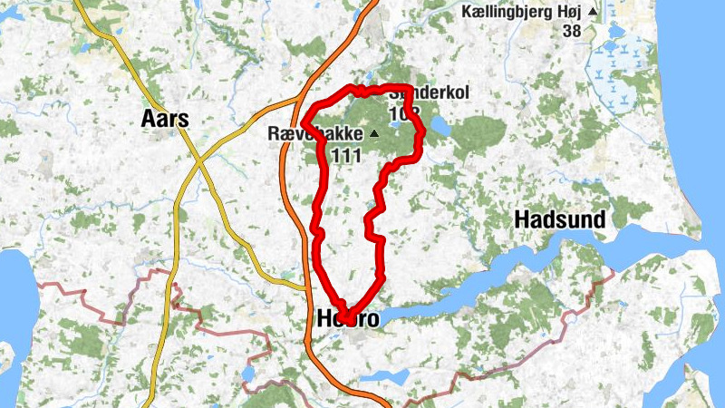 Hobro - Aarestrup Kirke - Kirkebakke - Nørrekol