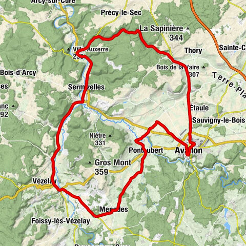 Avallon - Au Soleil d'Or - Église Saint-Nicolas - Église Notre-Dame