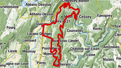 Quingey - La Truite de la Loue - Pointvillers - Église Saint-Martin